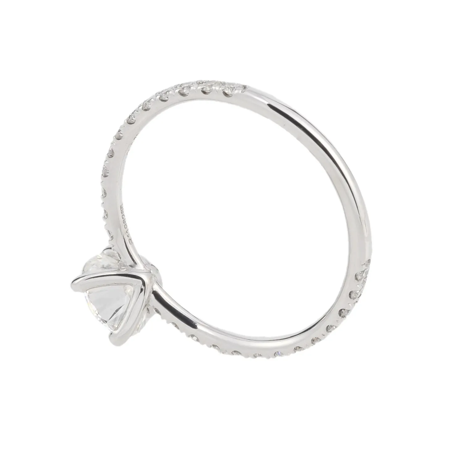 ANILLOS DE COMPROMISO Solitario oro blanco y diamante color g, pureza vs2 y peso 0,70 cts.