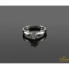 ANILLOS DE COMPROMISO Solitario en oro blanco con un brillante color g, pureza vs1 y peso 0.50 Ct.