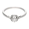 ANILLOS DE COMPROMISO Solitario en oro blanco y un brillante con un peso estimado de 0.20 Ct.
