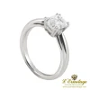 ANILLOS DE COMPROMISO Solitario en oro blanco con brillante color f, pureza vs1 y peso 1,51 ct.