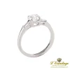 ANILLOS DE COMPROMISO Solitario en oro blanco con brillante color g, pureza vs1, y peso 1,00ct.