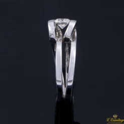 ANILLOS DE COMPROMISO Sortija solitario oro blanco color g, pureza si2 y peso 0,52 cts.