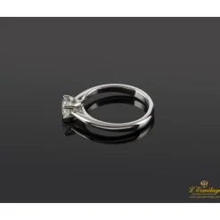 ANILLOS DE COMPROMISO Sortija solitario oro blanco color h, pureza vs1 y peso 0,55 cts.