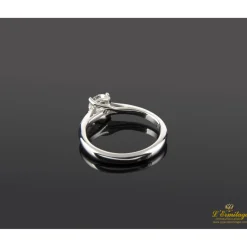 ANILLOS DE COMPROMISO Sortija solitario oro blanco color h, pureza vs1 y peso 0,55 cts.