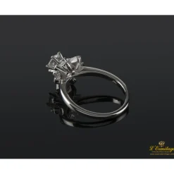 ANILLOS DE COMPROMISO Sortija solitario oro blanco y diamantes color g, pureza si1 y peso 0.65 Cts.