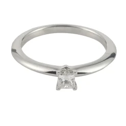 ANILLOS DE COMPROMISO Sortija solitario platino peso 0,21 cts.