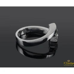 ANILLOS DE COMPROMISO Sortija solitario oro blanco color i, pureza vs1 y peso 0,51 cts.