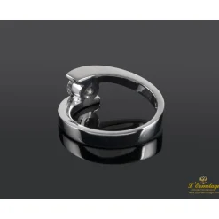 ANILLOS DE COMPROMISO Sortija solitario oro blanco color i, pureza vs1 y peso 0,51 cts.
