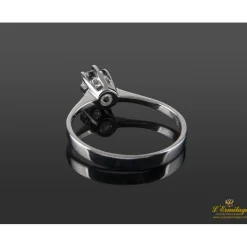 ANILLOS DE COMPROMISO Sortija solitario oro blanco color g, pureza si2 y peso 0,20 cts.