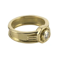 ANILLOS DE COMPROMISO Sortija solitario oro amarillo.