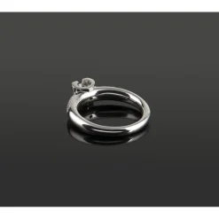 ANILLOS DE COMPROMISO Sortija solitario oro blanco y diamantes color g, pureza vs2 y peso 0,30 cts.