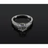 ANILLOS DE COMPROMISO Sortija solitario oro blanco y diamantes color g, pureza vs1 y peso 1,41 cts.