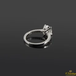 ANILLOS DE COMPROMISO Sortija solitario oro blanco color f, pureza vs1 y peso 1,55 cts.