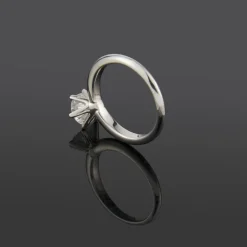 ANILLOS DE COMPROMISO Sortija solitario oro blanco color d, pureza vvs1 y peso 1,01 cts.