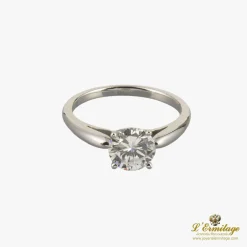 ANILLOS DE COMPROMISO Sortija solitario oro blanco color e, pureza vvs1 y peso 1,11 cts.