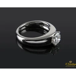 ANILLOS DE COMPROMISO Sortija solitario oro blanco color g, pureza vs1 y peso 1,00 cts.