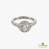 ANILLOS DE COMPROMISO Sortija solitario oro blanco y diamantes color g, pureza vs1 y peso 1,06 cts.