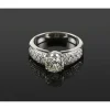 ANILLOS DE COMPROMISO Sortija oro blanco y diamantes color l, pureza vvs2 y peso 1,08 cts.
