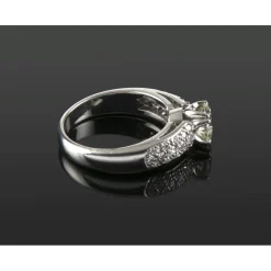 ANILLOS DE COMPROMISO Sortija oro blanco y diamantes color l, pureza vvs2 y peso 1,08 cts.