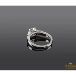 ANILLOS DE COMPROMISO Sortija oro blanco y diamantes color j, pureza vs1 y peso 1,26 cts.