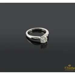 ANILLOS DE COMPROMISO Sortija solitario oro blanco color i, pureza vs2 y peso 1,02 cts.