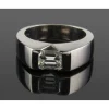 ANILLOS DE COMPROMISO Sortija solitario oro blanco color h, pureza vs1 y peso 1,11 cts.