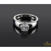 ANILLOS DE COMPROMISO Sortija solitario oro blanco color f, pureza vs2 y peso 1,10 cts.