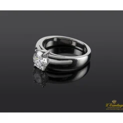 ANILLOS DE COMPROMISO Sortija solitario oro blanco color f, pureza vs2 y peso 1,10 cts.