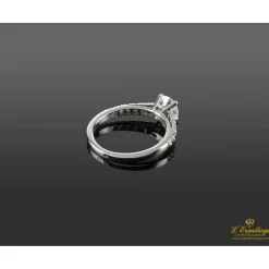 ANILLOS DE COMPROMISO Sortija oro blanco y diamantes color f, pureza si1 y peso 0,85 cts.