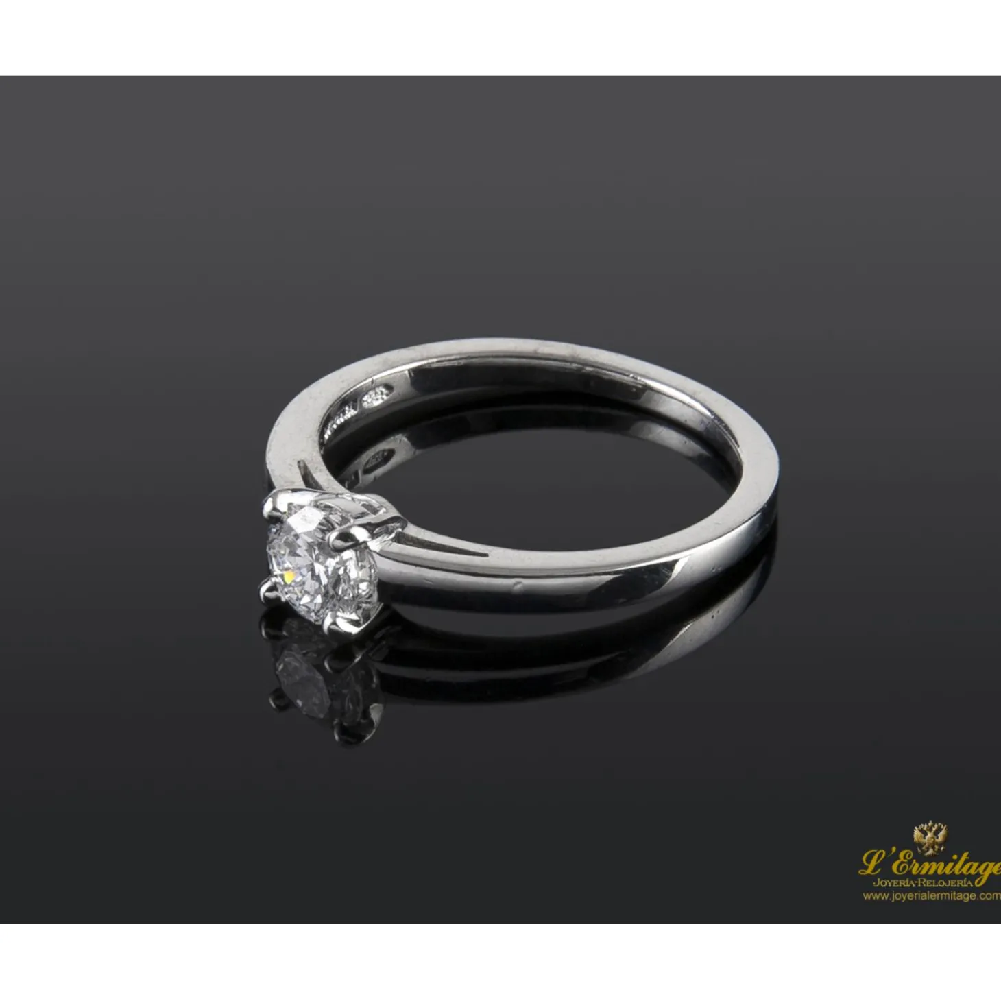 ANILLOS DE COMPROMISO Sortija solitario bulgari oro blanco