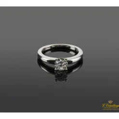 ANILLOS DE COMPROMISO Sortija solitario oro blanco color i, pureza si1 y peso 0,70 cts.