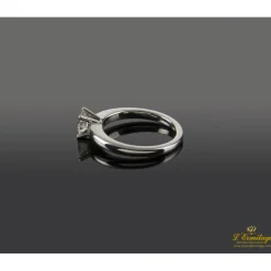 ANILLOS DE COMPROMISO Sortija solitario oro blanco color i, pureza si1 y peso 0,70 cts.