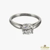 ANILLOS DE COMPROMISO Sortija solitario oro blanco color f, pureza vvs1 y peso 1,10 cts.