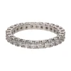 ANILLOS / SORTIJAS Alianza catalana en oro blanco con brillantes. Talla 13.