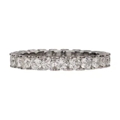 ANILLOS / SORTIJAS Alianza catalana en oro blanco con brillantes. Talla 11.