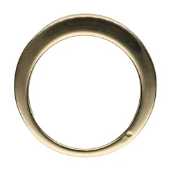 ANILLOS / SORTIJAS Alianza cintillo en oro amarillo con baguettes. Talla 12.