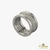 ANILLOS / SORTIJAS Anillo b.Zero1 en oro blanco de 18 qt con pavé de diamantes en la espiral. Talla nº: 19
