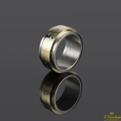 ANILLOS / SORTIJAS Anillo love acero y oro xl