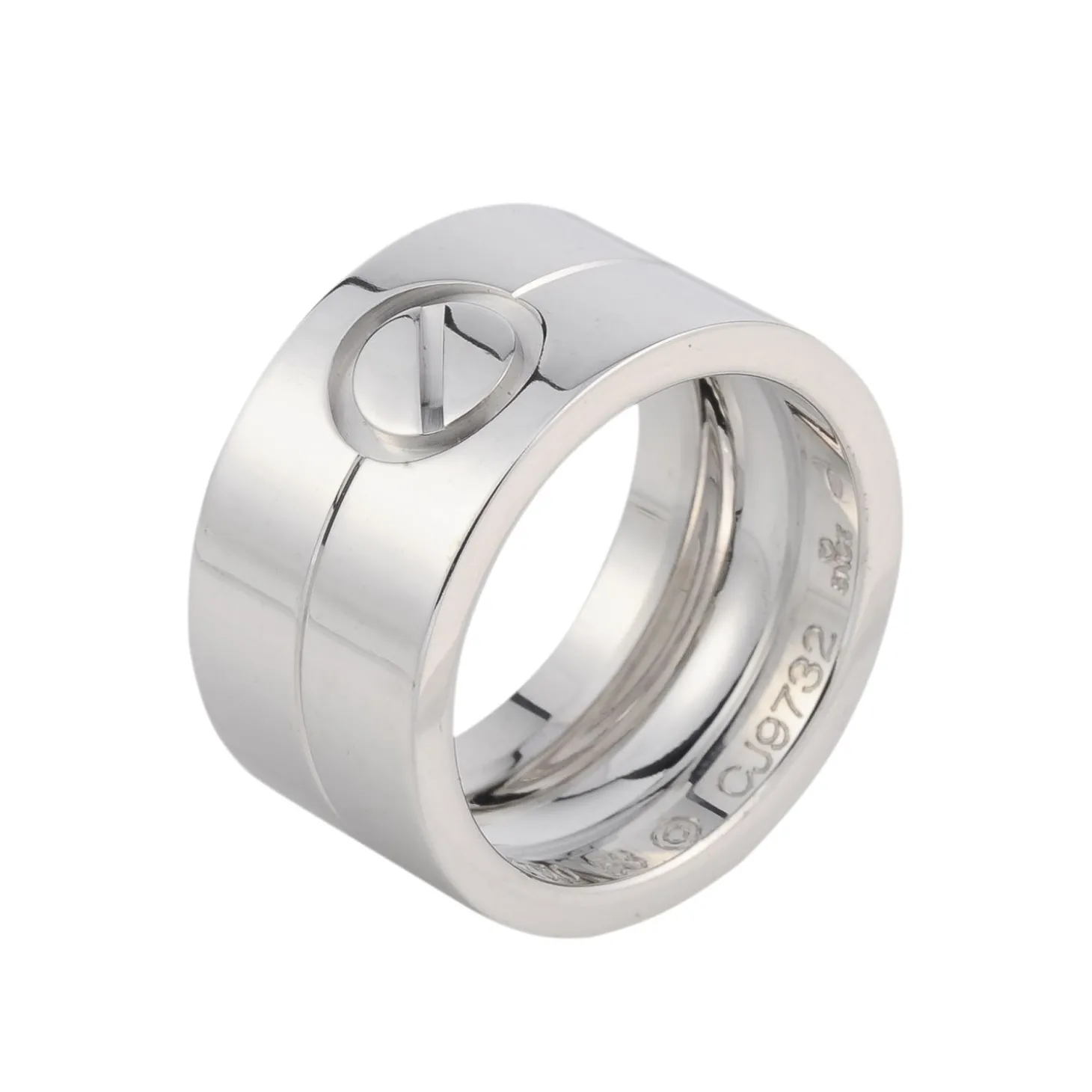 ANILLOS / SORTIJAS Anillo love oro blanco ancho