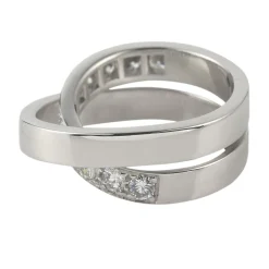 ANILLOS / SORTIJAS Anillo nouvelle vague oro blanco y diamantes. Talla 52.