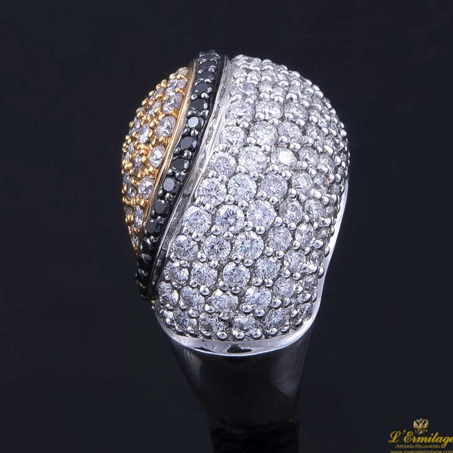 ANILLOS / SORTIJAS Anillo oro blanco oro amarillo y diamantes