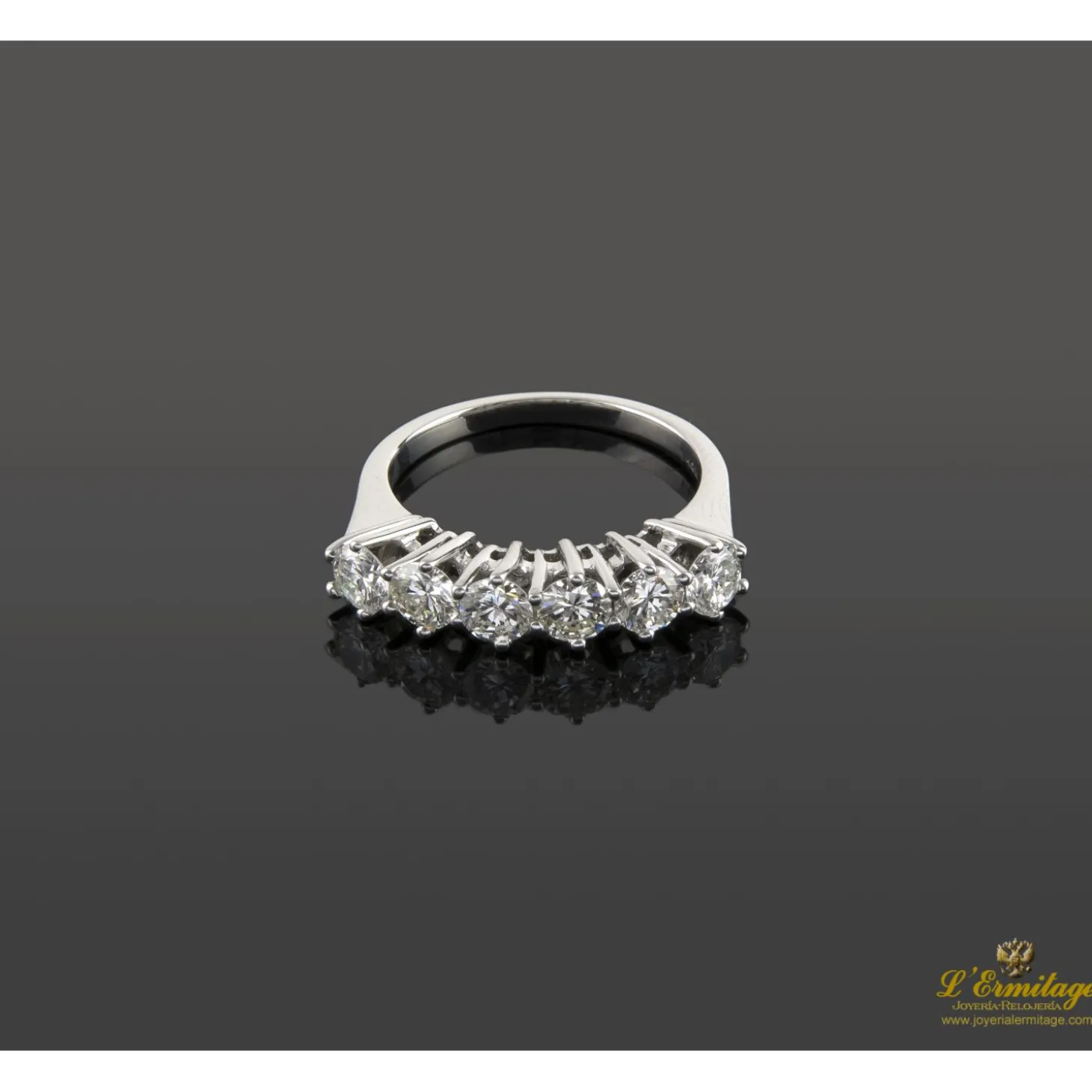 ANILLOS / SORTIJAS Cintillo oro blanco y diamantes