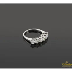 ANILLOS / SORTIJAS Cintillo oro blanco y diamantes