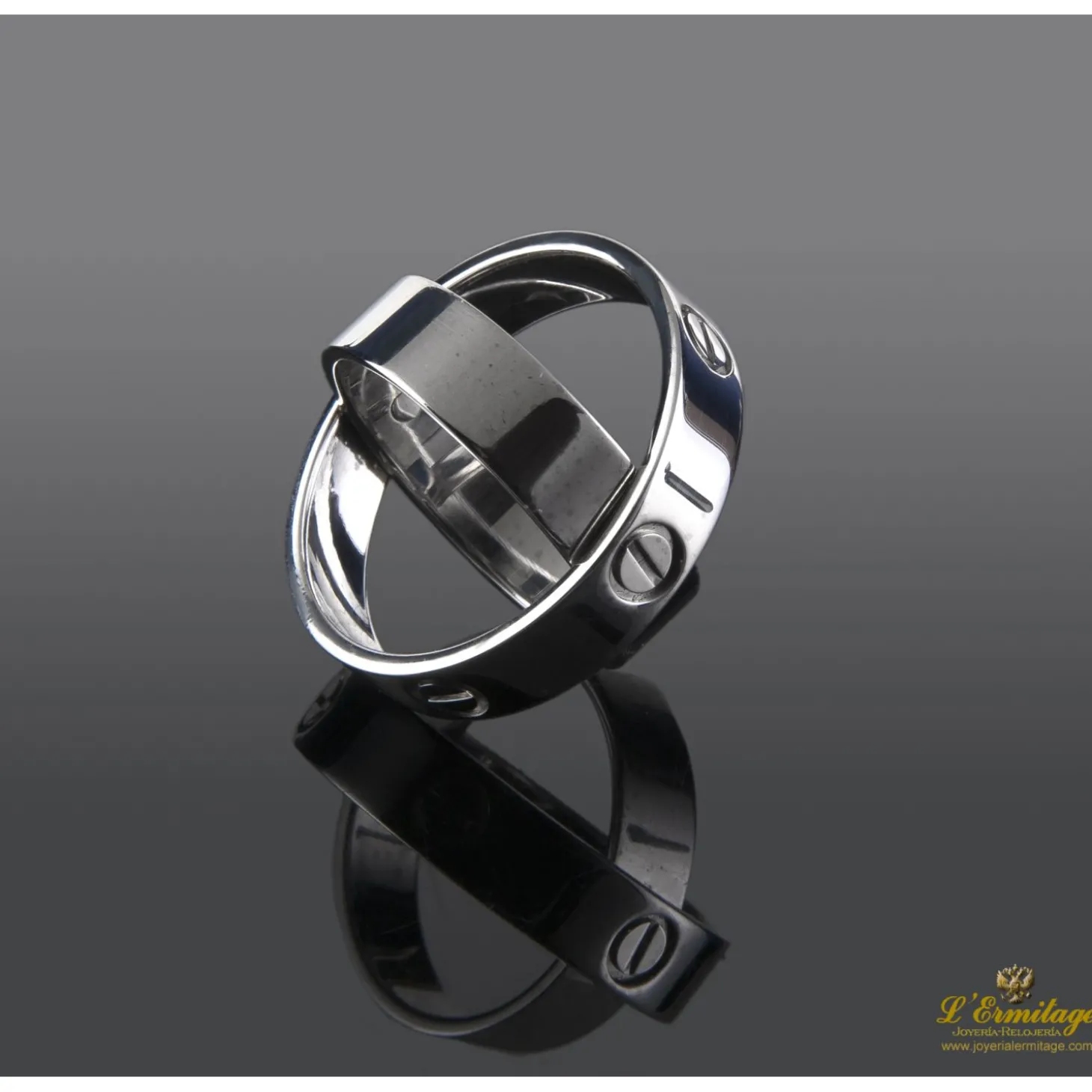ANILLOS / SORTIJAS Love oro blanco.