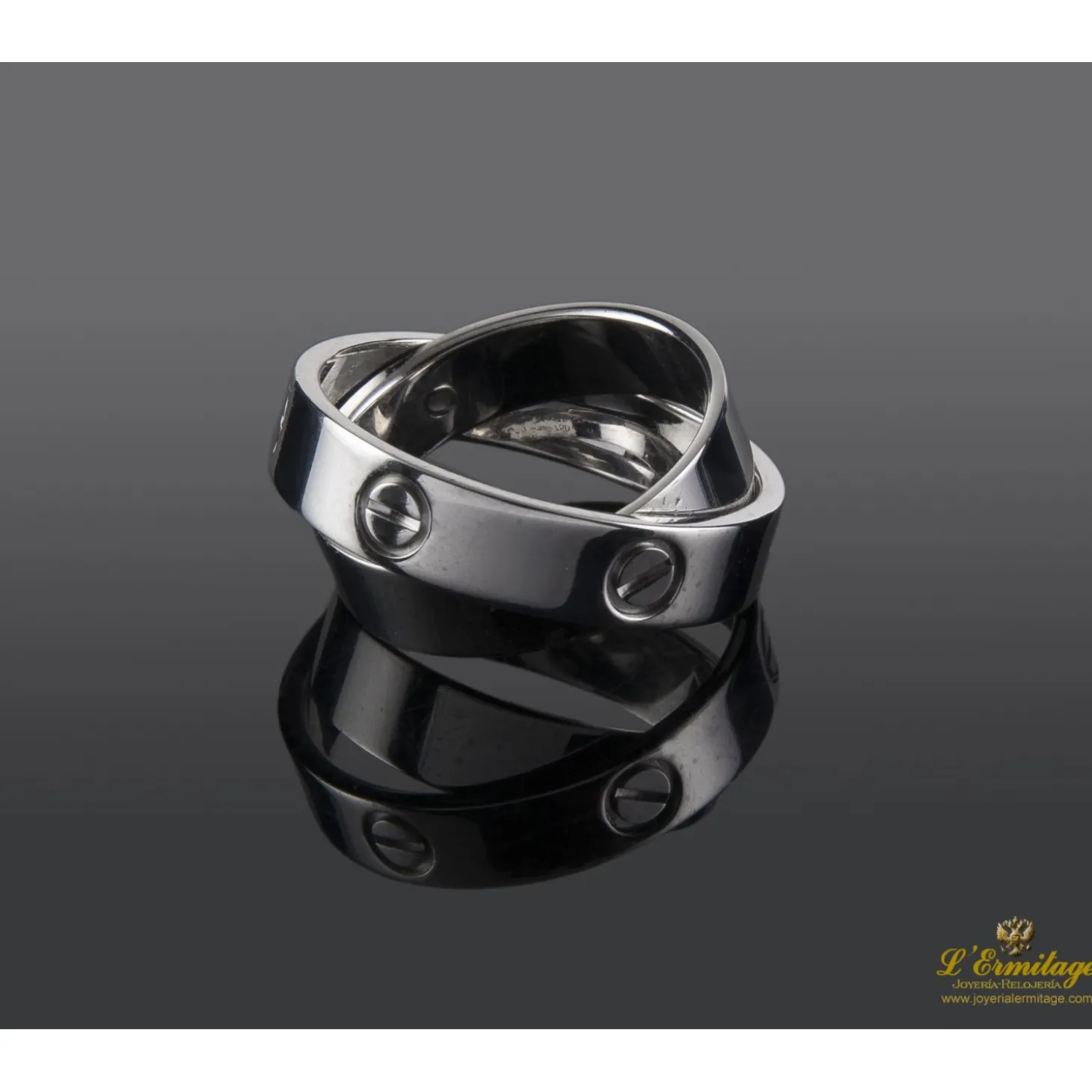 ANILLOS / SORTIJAS Love oro blanco.