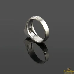 ANILLOS / SORTIJAS Solitario de caballero en oro blanco con un brillante