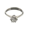 ANILLOS / SORTIJAS Solitario en oro blanco con brillante color f, pureza si1, y peso 1,05ct.