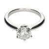 ANILLOS / SORTIJAS Solitario en oro blanco y brillante color l, pureza vs1 y peso 1,45ct.