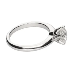ANILLOS / SORTIJAS Solitario en oro blanco y brillante color l, pureza vs1 y peso 1,45ct.