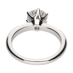 ANILLOS / SORTIJAS Solitario en oro blanco y brillante color l, pureza vs1 y peso 1,45ct.